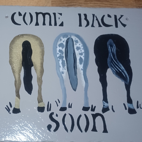 Come Back Soon Handpainted Sign - Picture 5 of 5